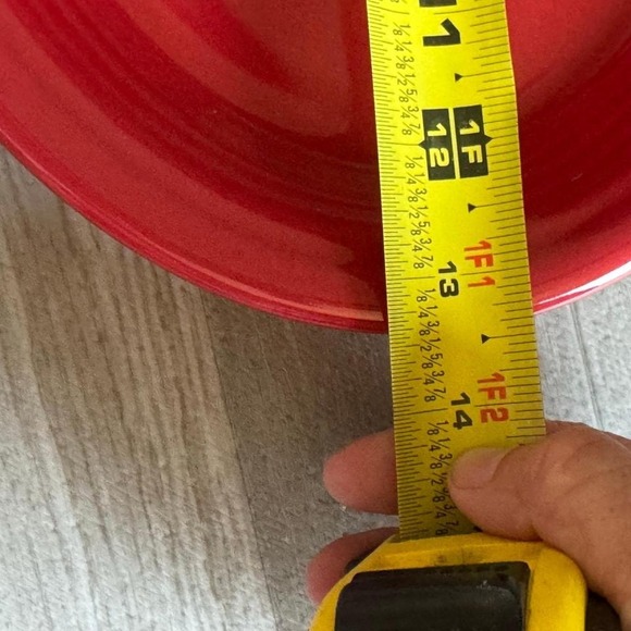 Fiesta Red Oval Serving Platter 13 Inch Ceramic Dinnerware Retro Kitchenware - Picture 7 of 7